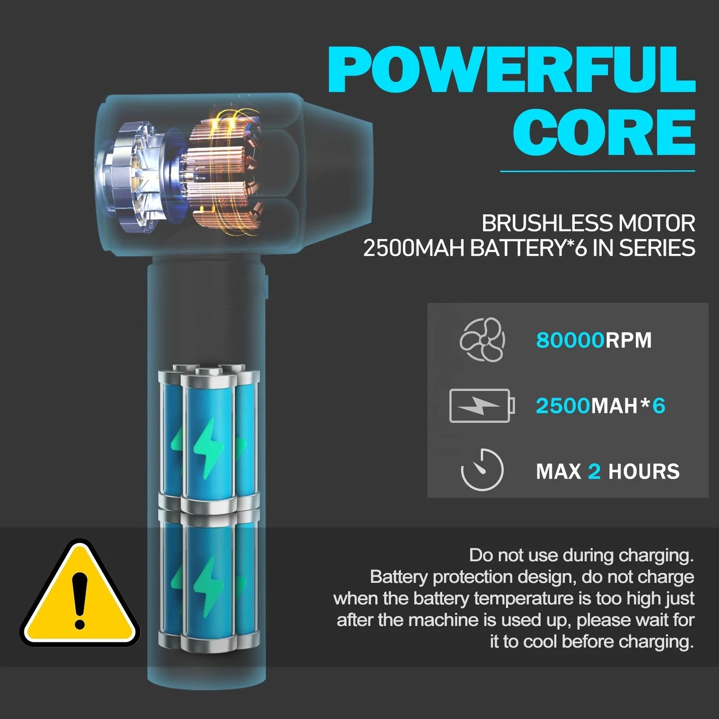 Mini jet turbo fan / air duster 80,000 RPM - مروحة جت تيربو