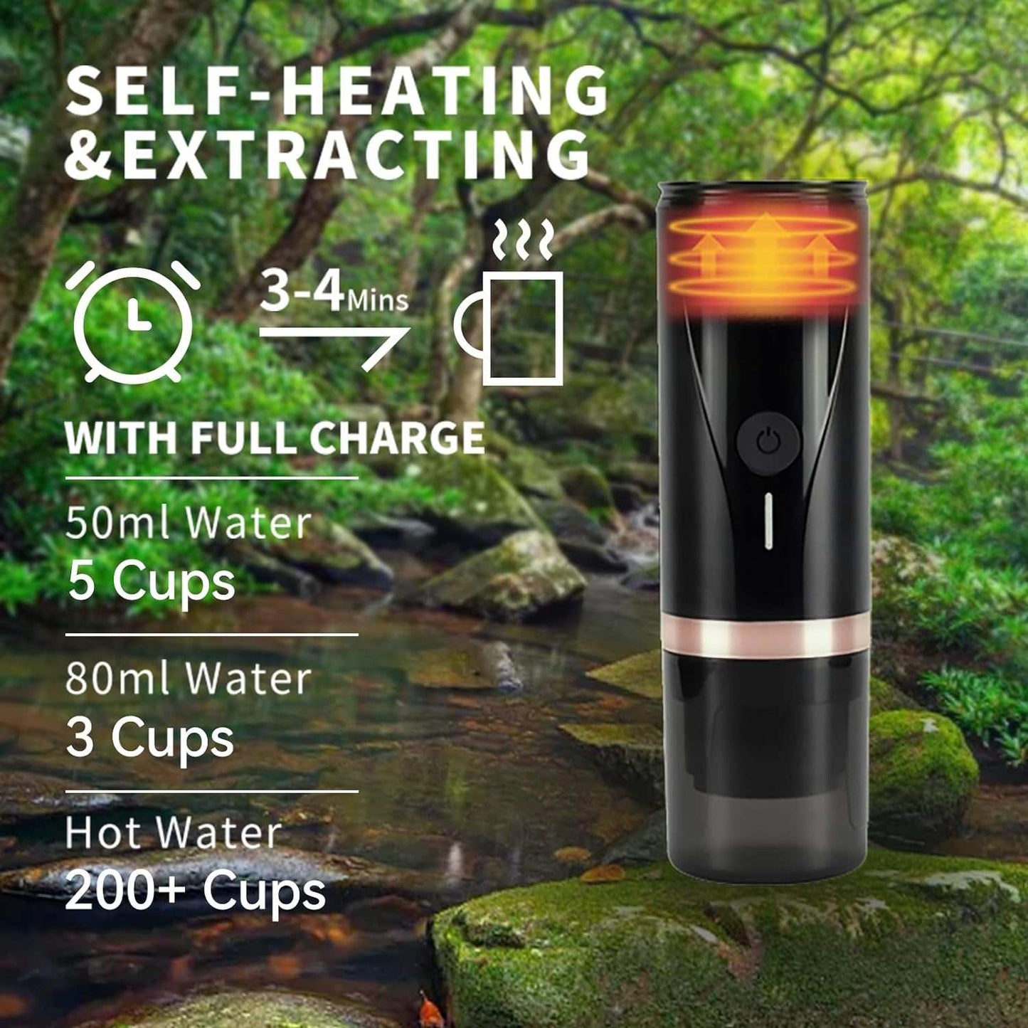 Portable Espresso Coffee Machine 20Bar - آلة صنع الإسبريسو المحمولة الصغيرة