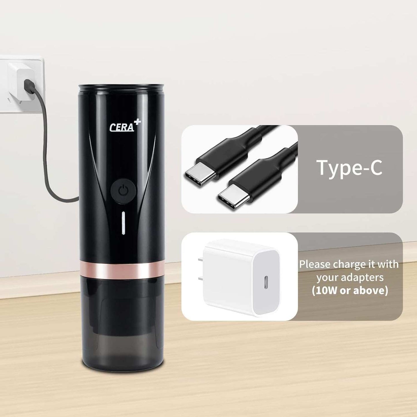 Portable Espresso Coffee Machine 20Bar - آلة صنع الإسبريسو المحمولة الصغيرة