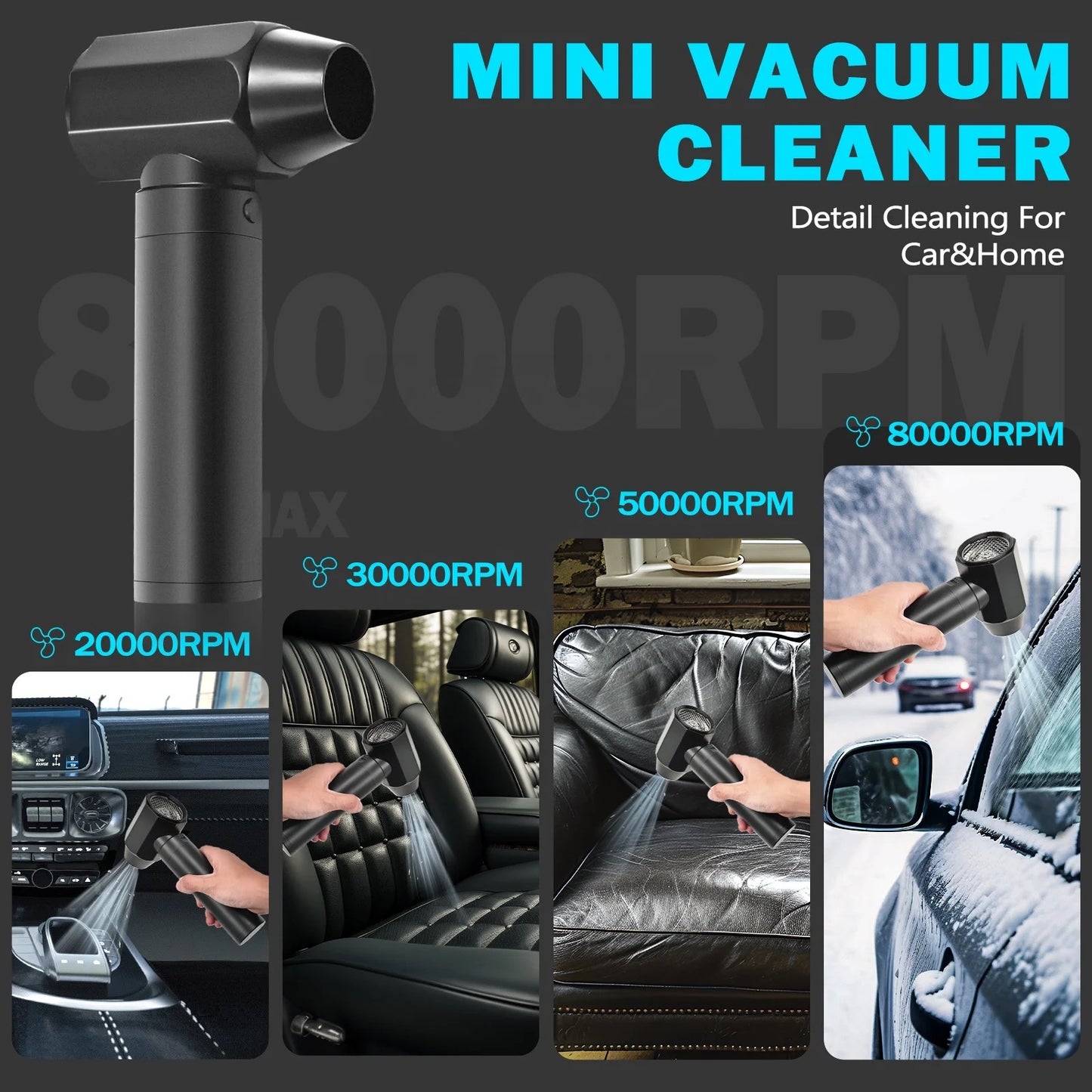 Mini jet turbo fan / air duster 80,000 RPM - مروحة جت تيربو