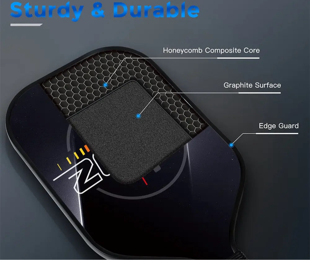 Fiberglass Carbon Fiber Pickleball Paddle Set - مجموعة مضرب بيكل بول عالي الجودة — خفيف الوزن ومتين