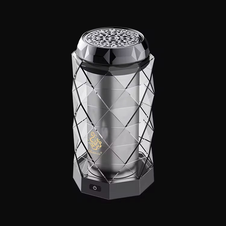Crystal Chargeable Incense Burner Bundle- مبخرة الكترونية كريستال قابل للشحن