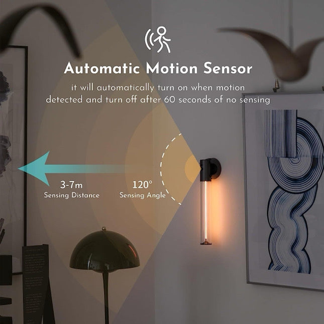Portable Magnetic Wall Light with Body Sensor - ضوء حائط مغناطيسي محمول قابل لإعادة الشحن مع مستشعر للجسم