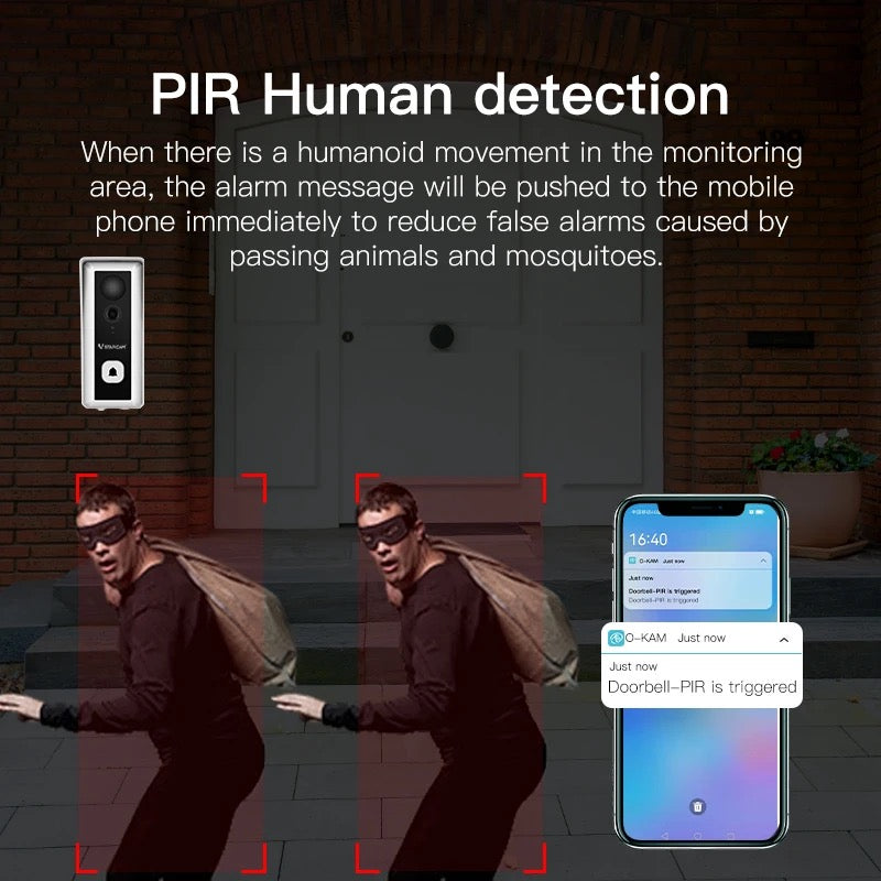 Smart loT IP camera doorbell - جرس باب ذكي بكاميرا مراقبه