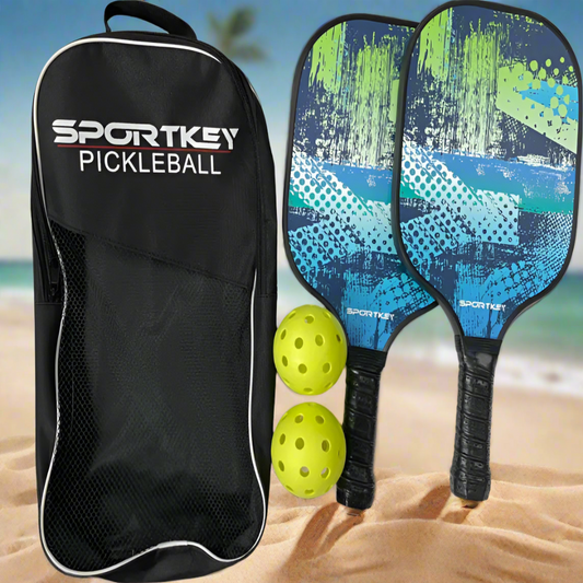 Fiberglass Carbon Fiber Pickleball Paddle Set - مجموعة مضرب بيكل بول عالي الجودة — خفيف الوزن ومتين