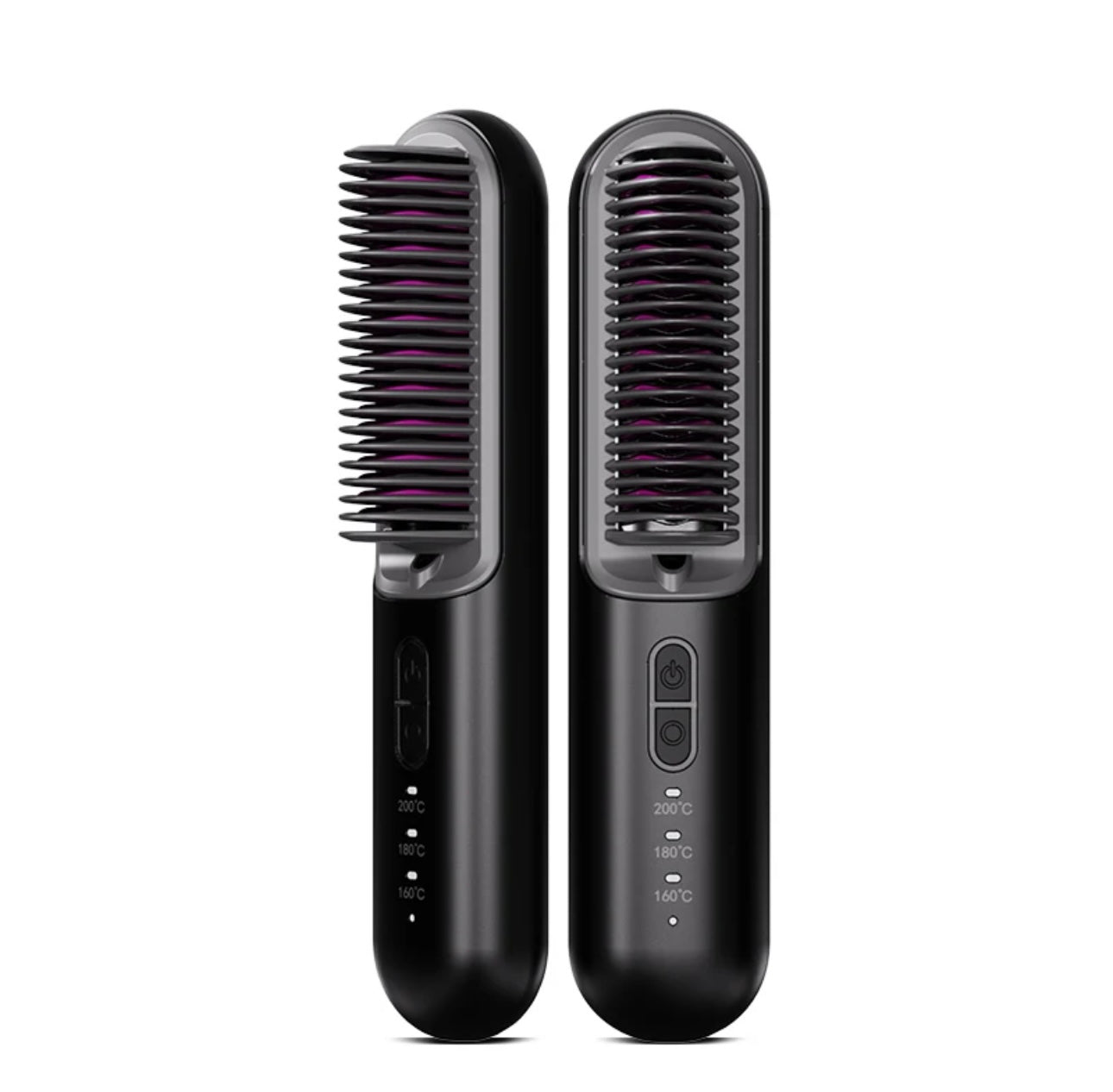 Portable cordless Hair Straightener Brush - فرشاة شعر ذكية تعمل بالشحن بتقنية الايونات
