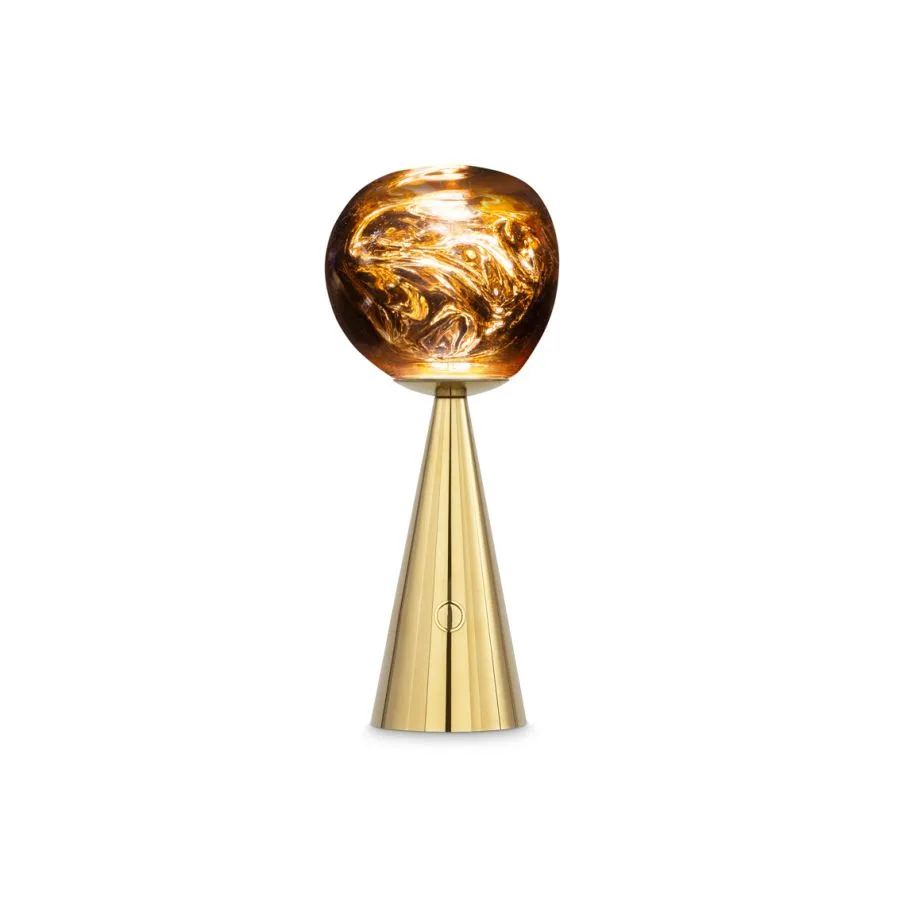 Gold LED Portable Melt - مصباح الزجاج المنصهر