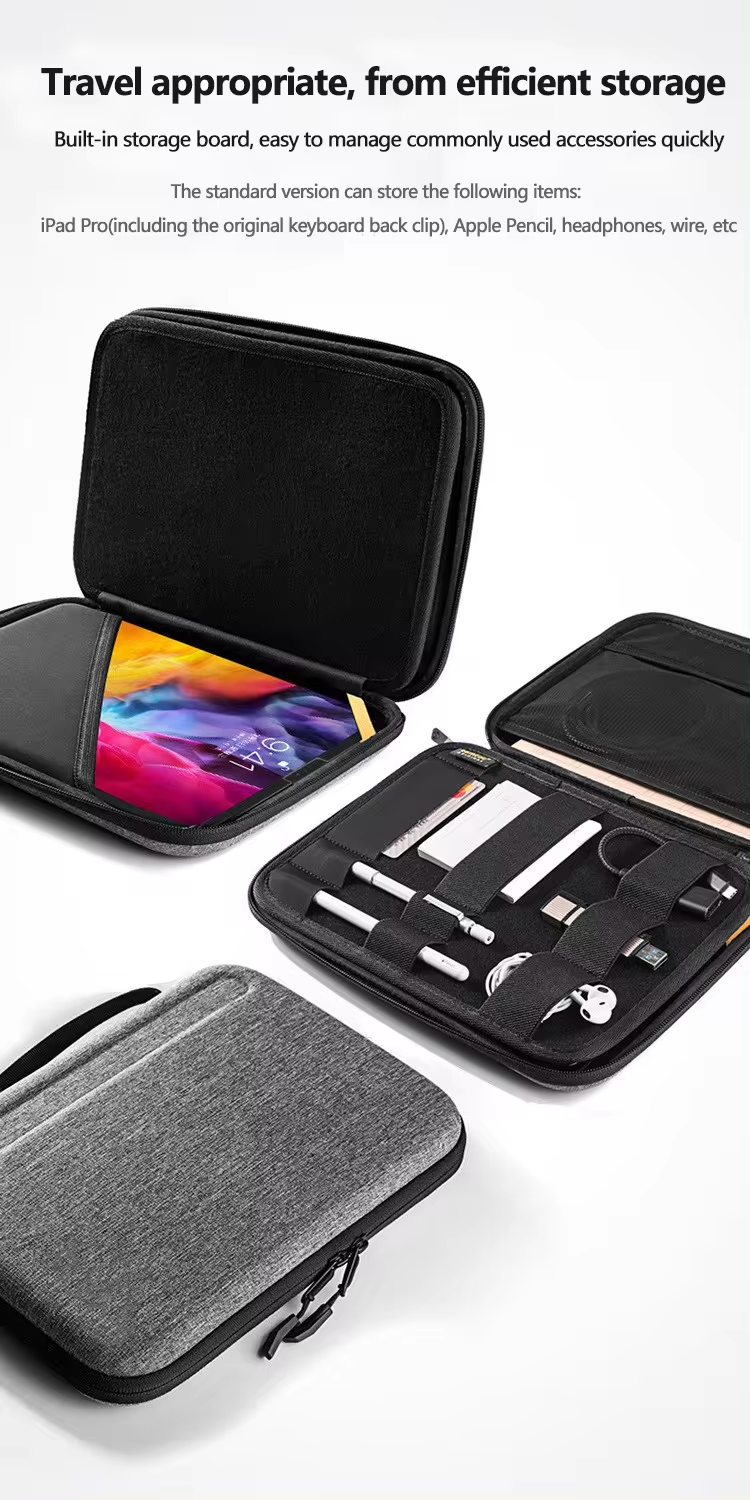 Hard Shell Case for iPad Pro 11 -  حقيبة تخزين محمولة أنيقة لآيباد برو 11