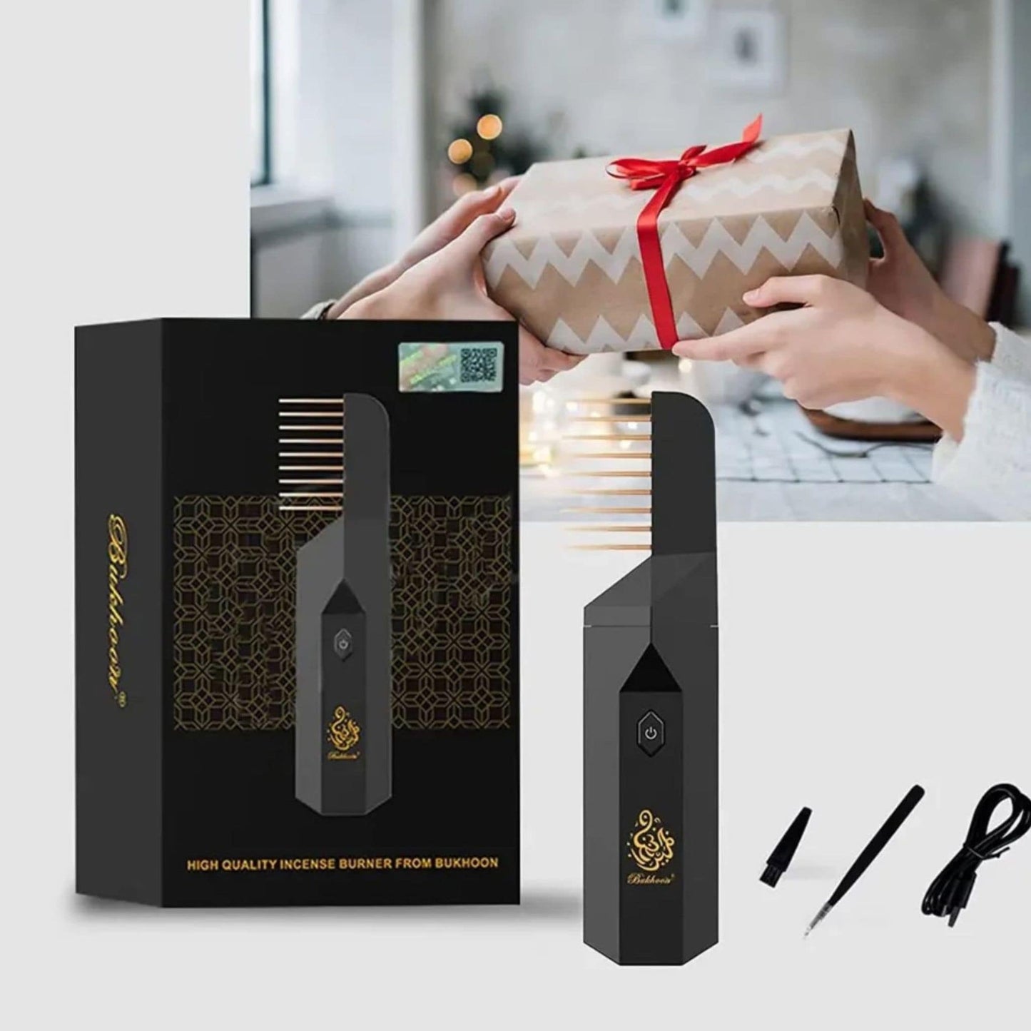 Smart Portable Bukhoor Chargeable Burner - مبخرة الكترونية ذكية قابلة للشحن