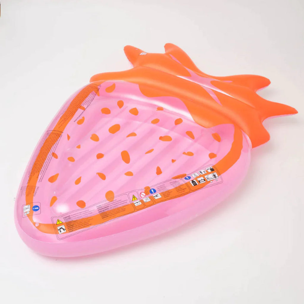 Luxe Lie-On Float Strawberry Pink Berry - عوامة فروالة توت الوردي