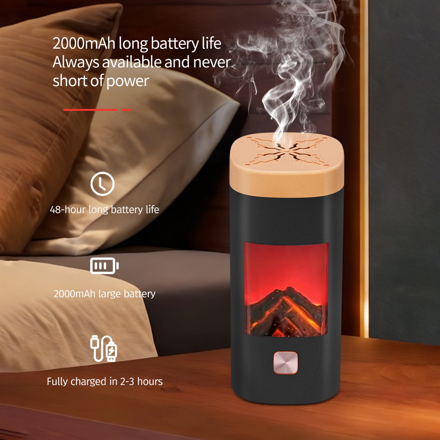 Portable Electric Incense Burner - مبخرة بخور فورية الكترونية قابلة للشحن