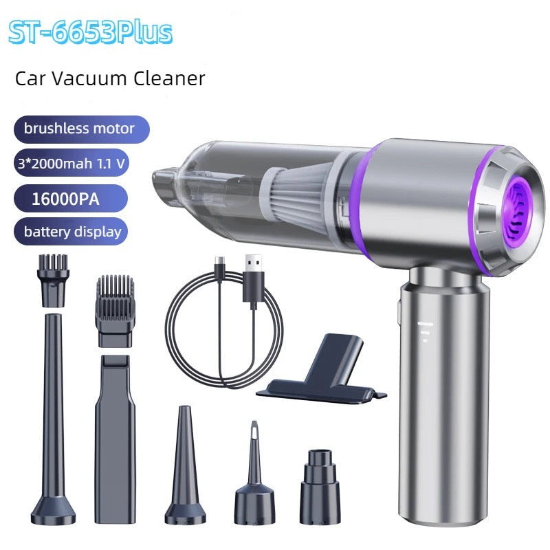 3-in-1 Mini Vacuum Cleaner & Air Blower Pump - مكنسة كهربائية صغيرة متعددة الاستخدامات