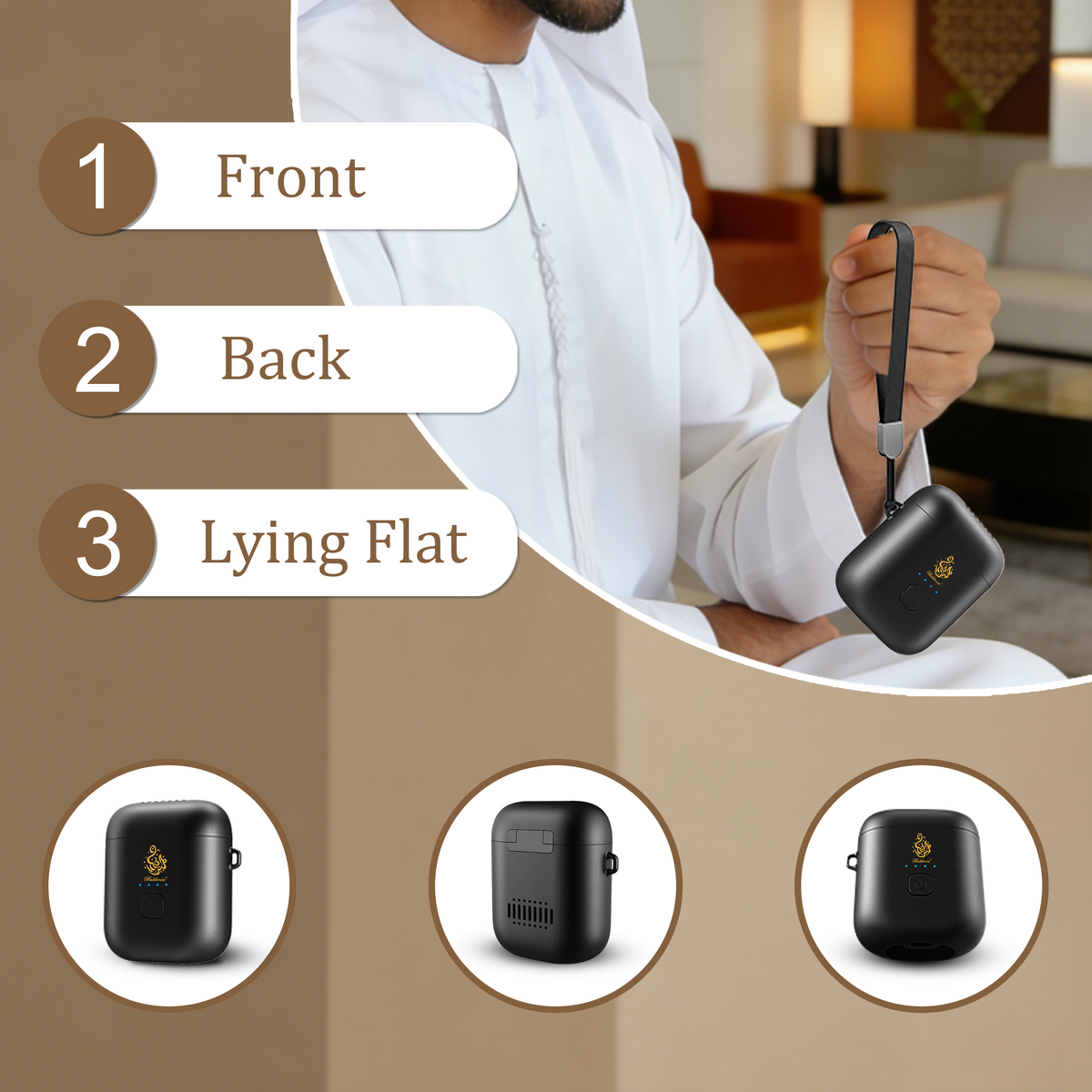 Pocket Pod Rechargeable Incense Burner | مبخرة بوكيت بود ميني الإلكترونية القابلة للشحن