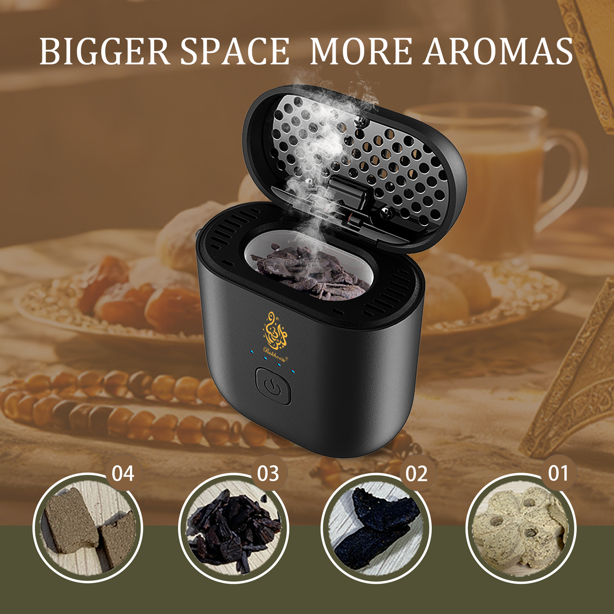 Pocket Pod Rechargeable Incense Burner | مبخرة بوكيت بود ميني الإلكترونية القابلة للشحن
