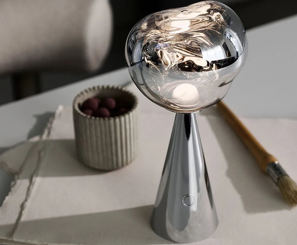 Silver of LED Portable Melt - مصباح الزجاج المنصهر