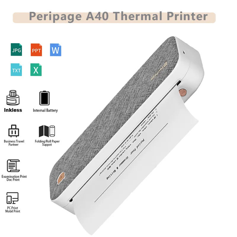 Portable A4 printer - طابعة حرارية متنقلة تعمل بالشحن