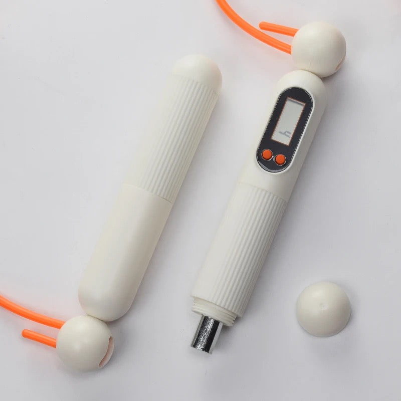 Cordless Jump Rope with Calorie, Distance, and Jump Counter - حبل قفز لاسلكي مع عداد السعرات الحرارية والمسافة والقفزات