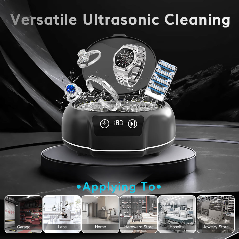 Ultrasonic Jewelry Cleaner – 700ml, 48KHz - جهاز تنظيف بالموجات فوق الصوتية