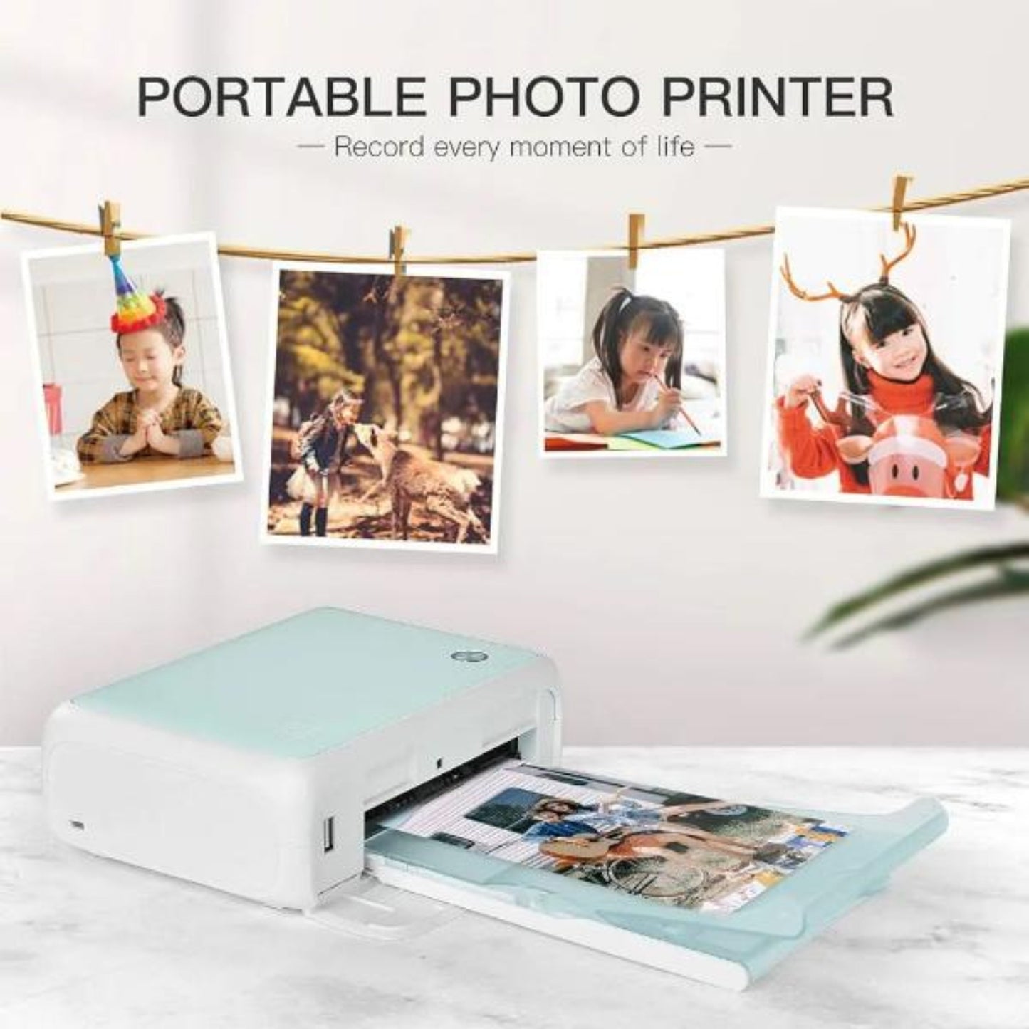 Portable Photo Printer: Wireless, High-Quality, AR-Enabled - طابعة صور حرارية