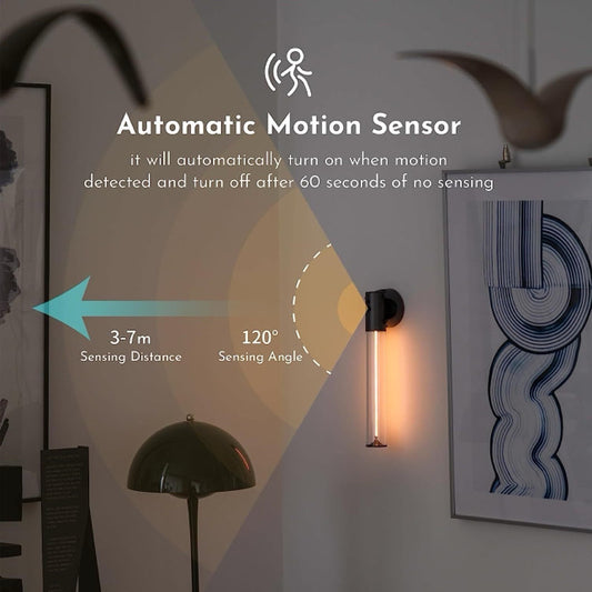 Portable Magnetic Wall Light with Body Sensor - ضوء حائط مغناطيسي محمول قابل لإعادة الشحن مع مستشعر للجسم