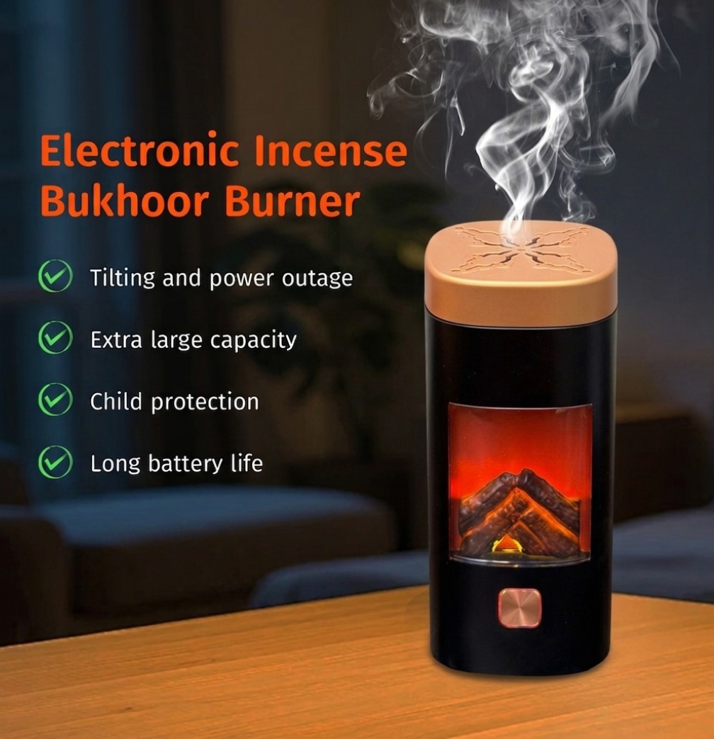 Electric Incense Burner, No Charcoal - مبخرة بخور إلكترونية بدون فحم