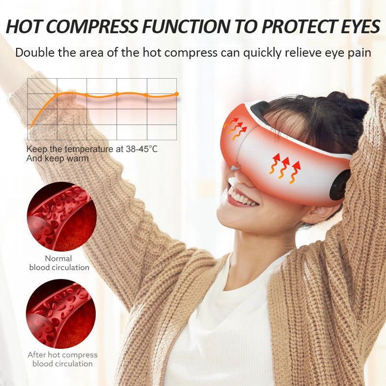 Warm therapy eye massager - جهاز تدليك العيون