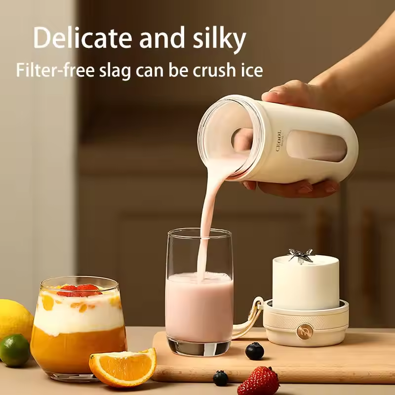Portable Fruit Juicer Blender: Fast, Handy with Ice-Crushing Power - خلاط العصائر المحمول: سريع ومريح مع تكسير الثلج