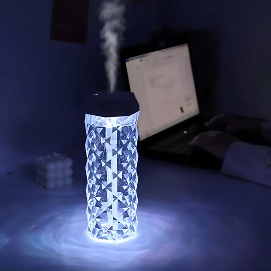 Mini USB Air Humidifier with LED Night Light: Portable & Stylish!
