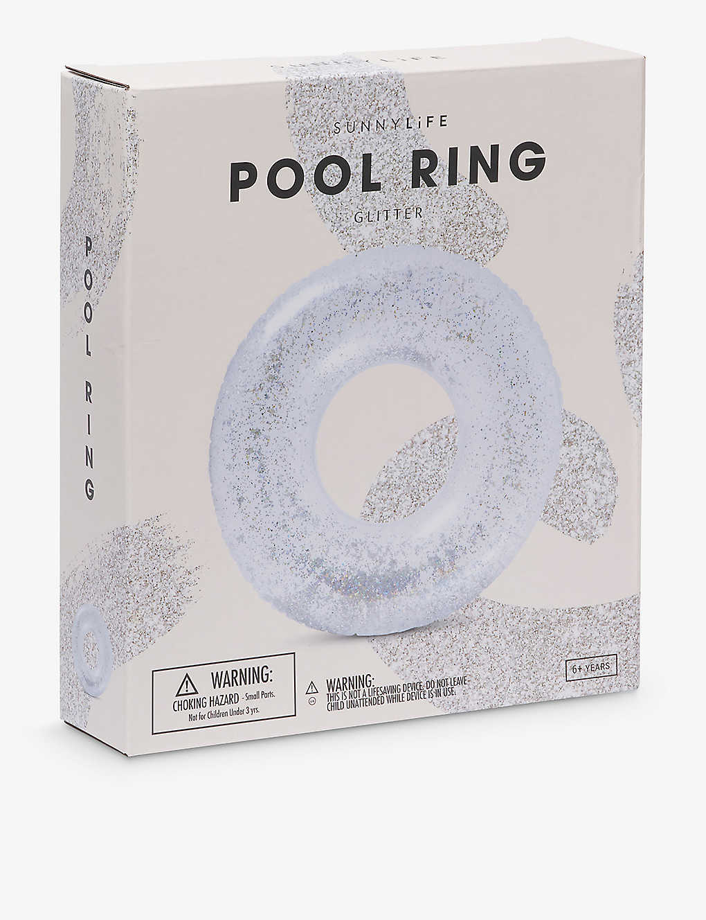 Pool Ring Glitter - عوامة مسبح جليتر شفاف